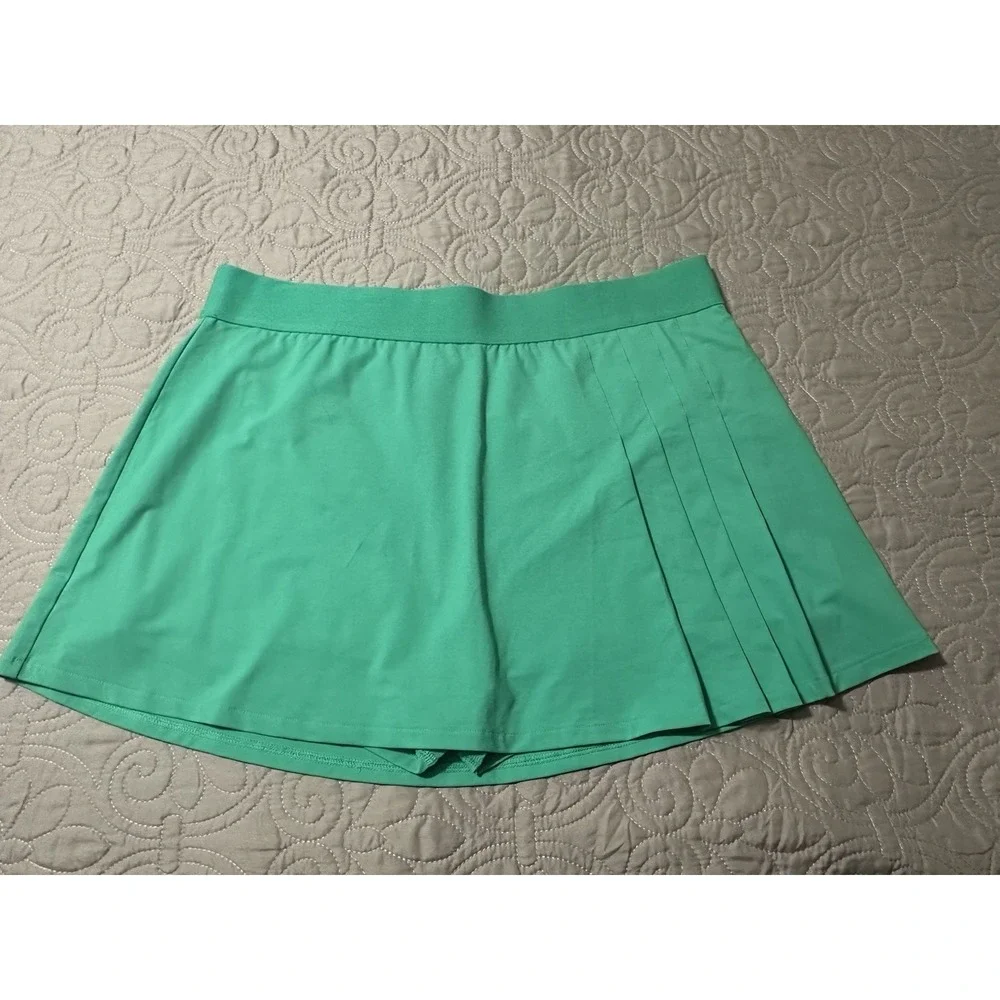 Prince Tennis Skirt, Green, Size XL 14.5